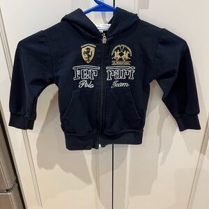 Ferrari Kids Navy Hoodie size 80 (12-24m)